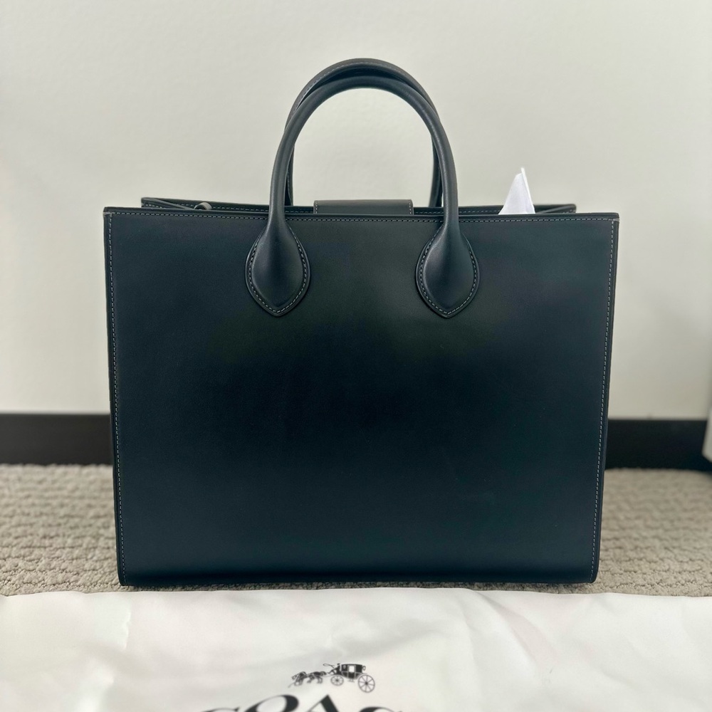 COACH Ace Tote 35 – Brass/Black | Brand New w/ Dust Bag - Picture 2 of 6